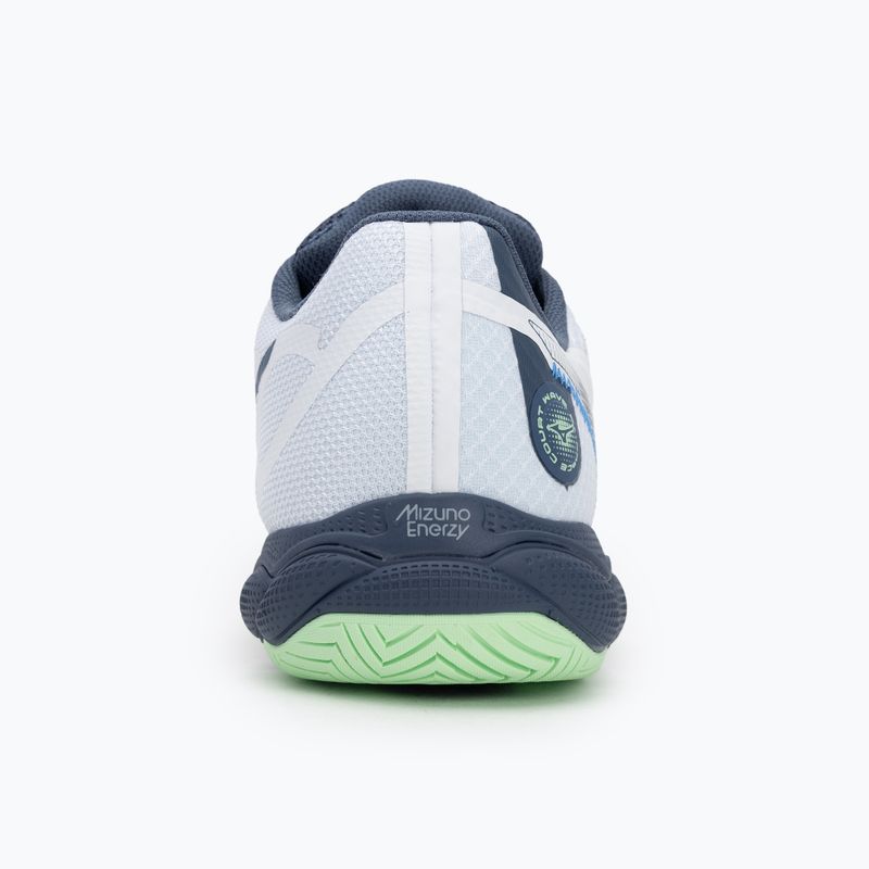 Buty do tenisa męskie Mizuno Wave Enforce Court AC white/ vintage indigo/ neo mint 6