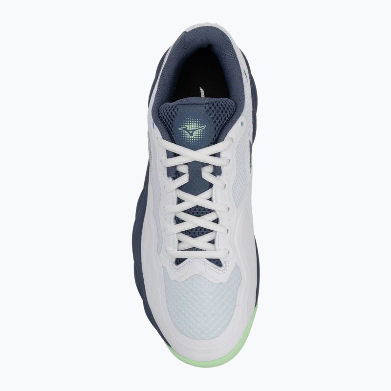 Buty do tenisa męskie Mizuno Wave Enforce Court CC white/ vintage indigo/ neo mint 5
