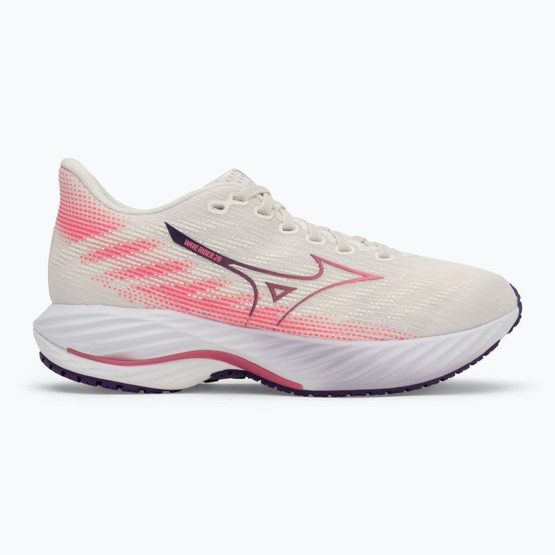 Buty do biegania damskie Mizuno Wave Rider 28 snow white/camellia rose/vintage indigo 2