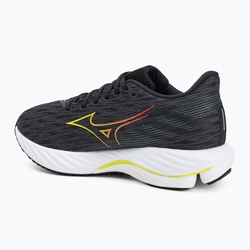 Buty do biegania damskie Mizuno Wave Rider 28 black/evening primrose/poppy red 3
