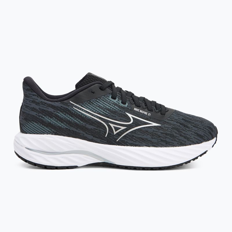 Buty do biegania damskie Mizuno Wave Inspire 21 black/silver/metallic gray 2
