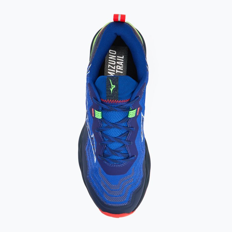 Buty do biegania męskie Mizuno Wave Daichi 9 reflex blue c/white/green geck 5