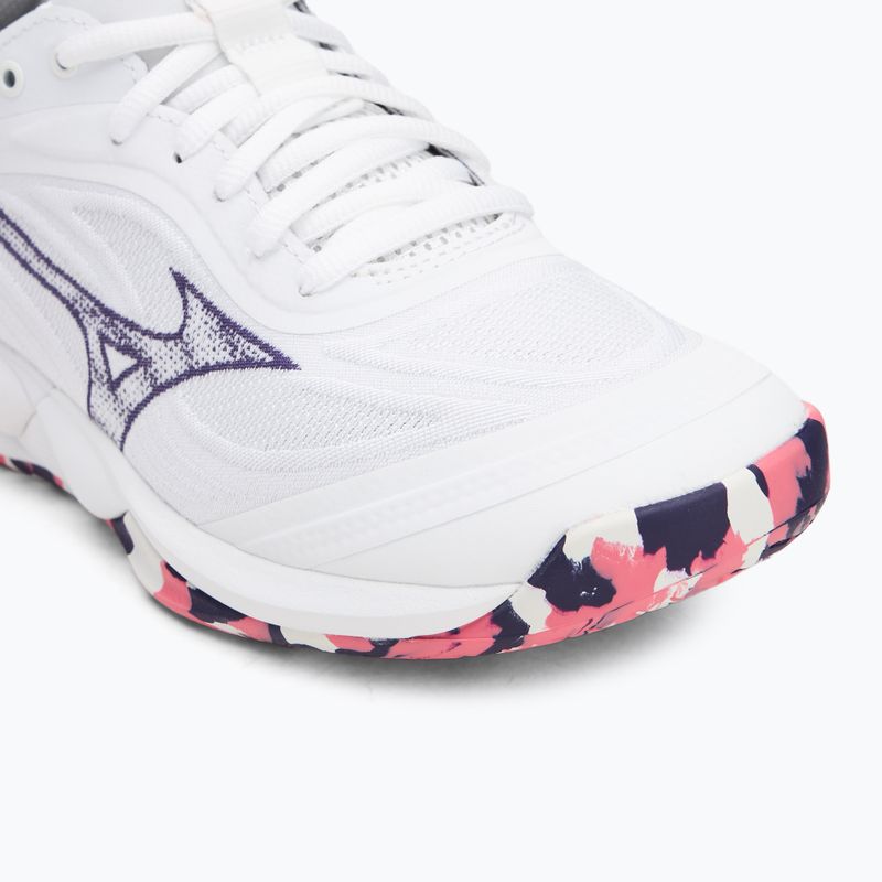 Buty do siatkówki damskie Mizuno Wave Luminous 3 white/violet indigo/camellia rose 7
