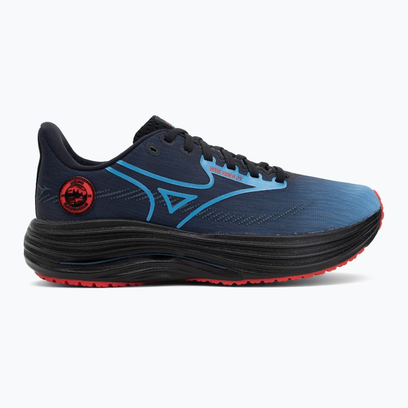 Buty do biegania Mizuno Wave Rider 29 amsterdam black/all aboard/high risk red 2