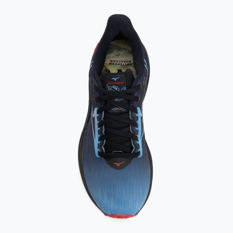 Buty do biegania Mizuno Wave Rider 29 amsterdam black/all aboard/high risk red 5
