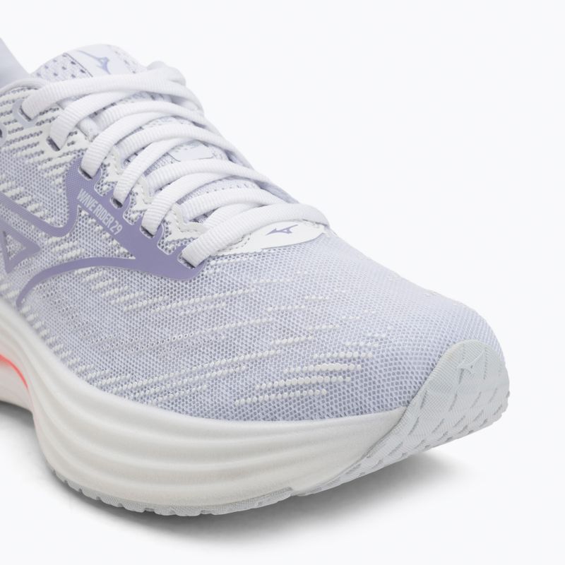 Buty do biegania damskie Mizuno Wave Rider 29 white/icelandic blue/strikingcoral 7