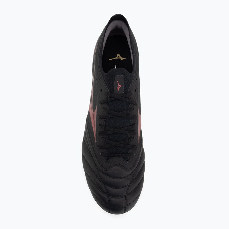 Buty piłkarskie męskie Mizuno Morelia Neo IV Beta Elite Mix SG black/morelia 40th red/black 5