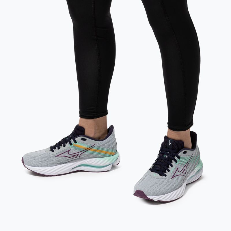 Buty do biegania damskie Mizuno Wave Inspire 21 pearl blue/dark purple/ice green 8