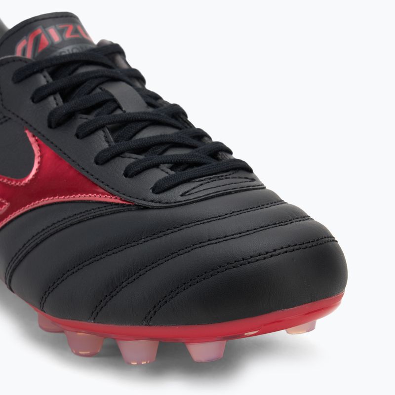 Buty piłkarskie męskie Mizuno Morelia II Pro FG black/morelia 40th red/black sand 7