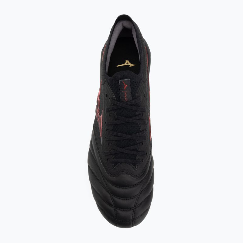Buty piłkarskie męskie Mizuno Morelia Neo IV β Japan Fg black/morelia 40th red/black 5