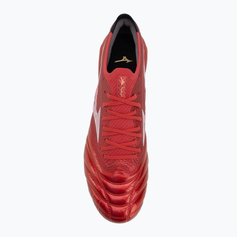Buty piłkarskie męskie Mizuno Morelia Neo IV β Japan Fg morelia 40th red/white/black 5