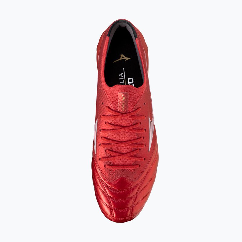 Buty piłkarskie męskie Mizuno Morelia Neo IV β Japan Fg morelia 40th red/white/black 12