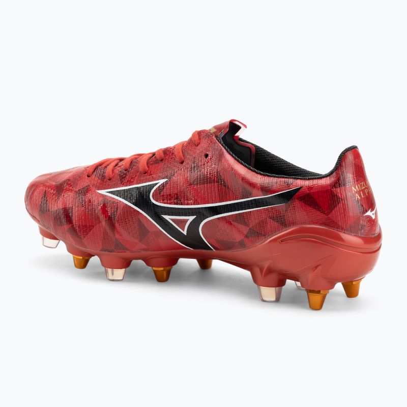 Buty piłkarskie męskie Mizuno α II Japan Mix morelia 40th red/black/gold 3
