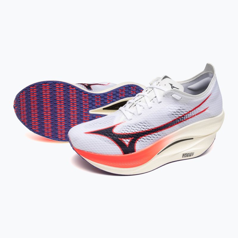 Buty do biegania Mizuno Wave Rebellion Pro 3 white/baritone blue/fiery cora 8