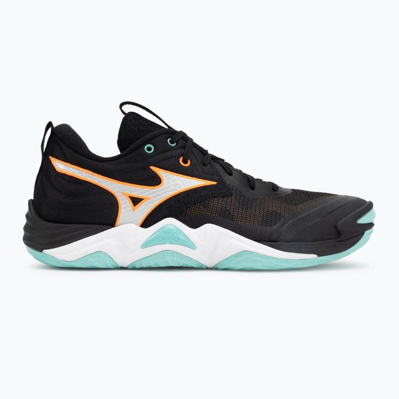 Buty do siatkówki Mizuno Wave Momentum Elite black/tangelo/ice green 2