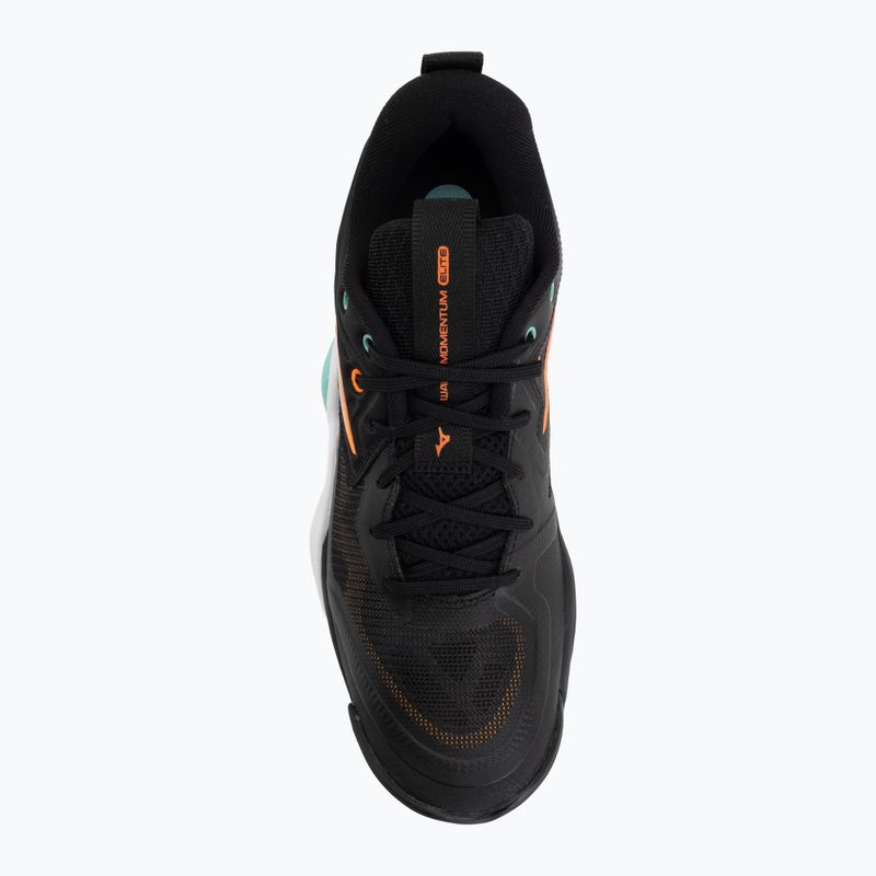 Buty do siatkówki Mizuno Wave Momentum Elite black/tangelo/ice green 5