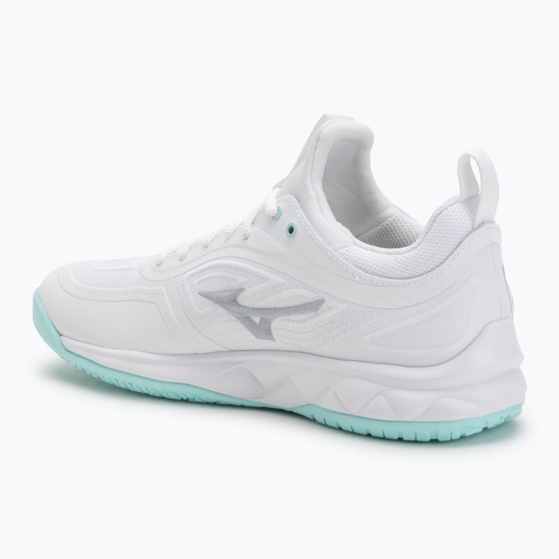 Buty do siatkówki damskie Mizuno Wave Luminous 3 white/blue tint 3