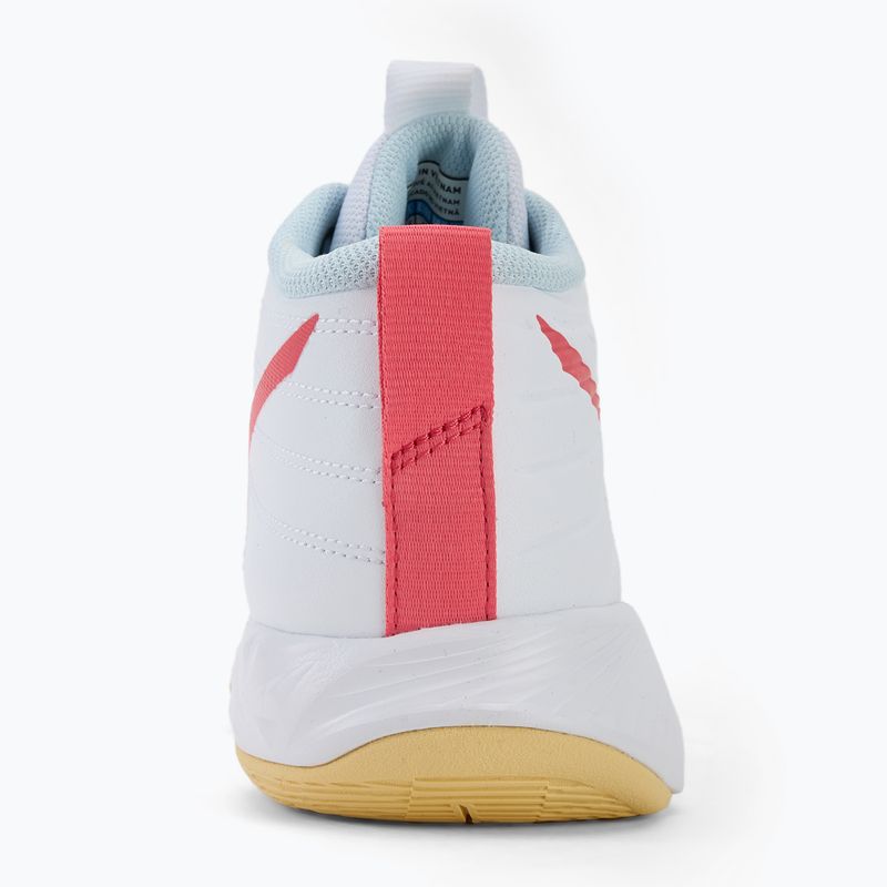 Buty do siatkówki damskie Mizuno Wave Momentum Pro Mid white/calypso coral/pale banan 6