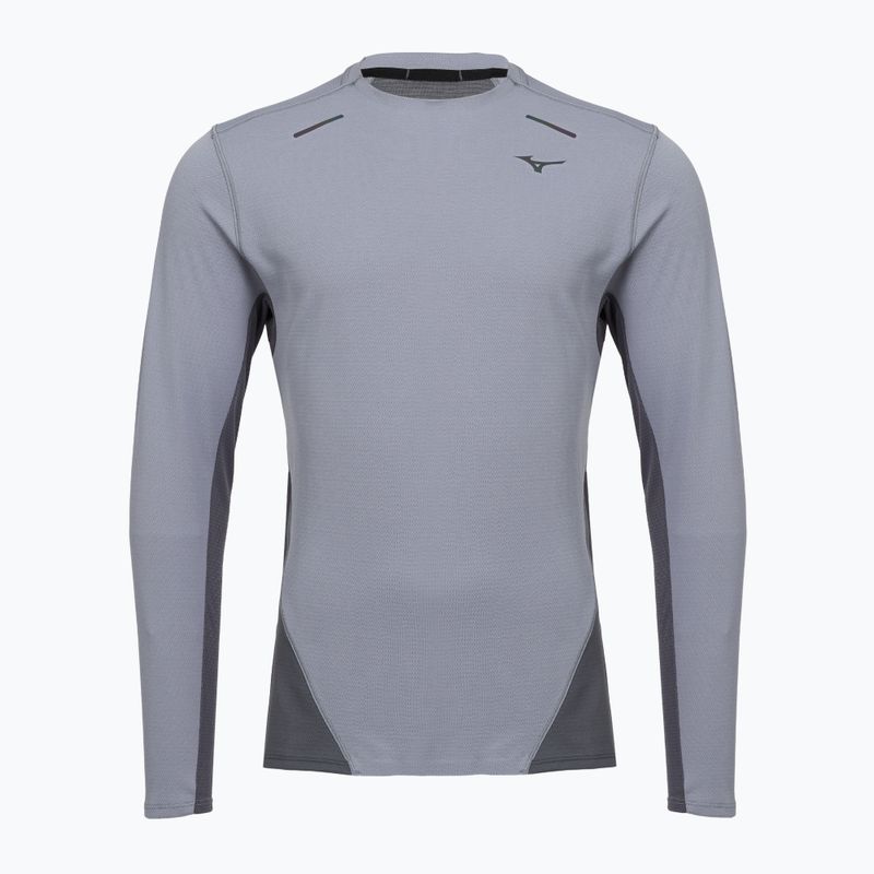 Longsleeve do biegania męski Mizuno Tech Thermal Charge quiksilver