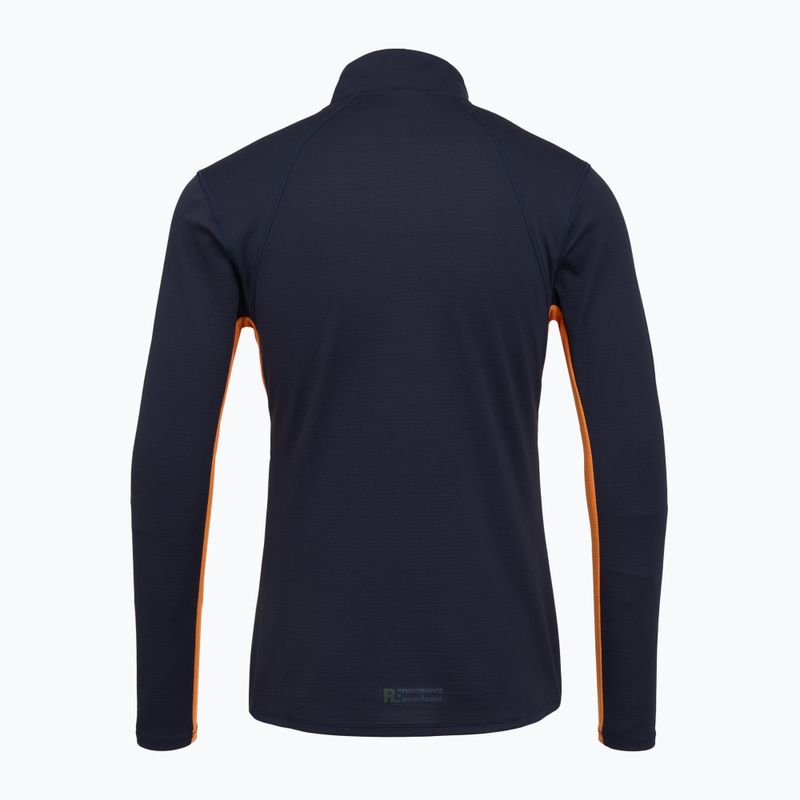 Longsleeve do biegania męski Mizuno Tech Thermal Charge Half Zip baritone blue 2