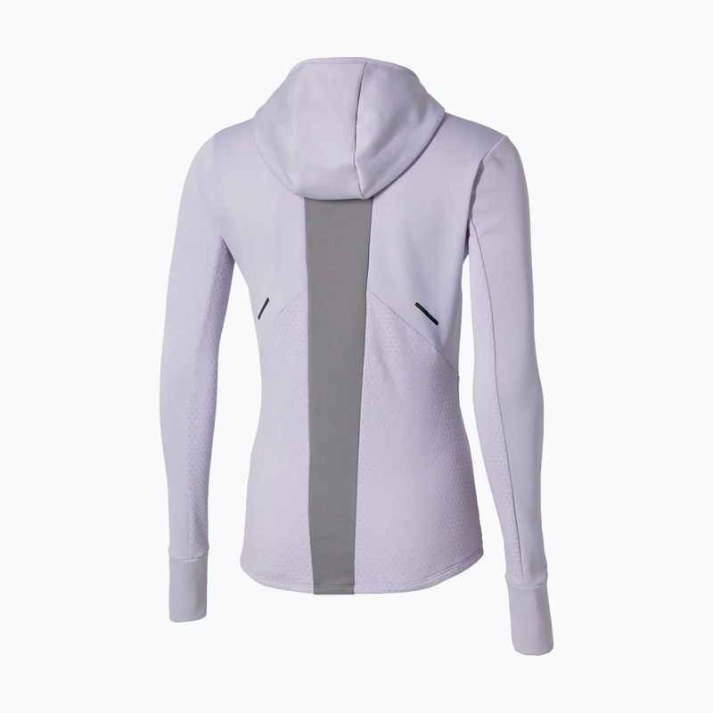Bluza do biegania damska Mizuno Active Warm Hooded icelandic blue 2