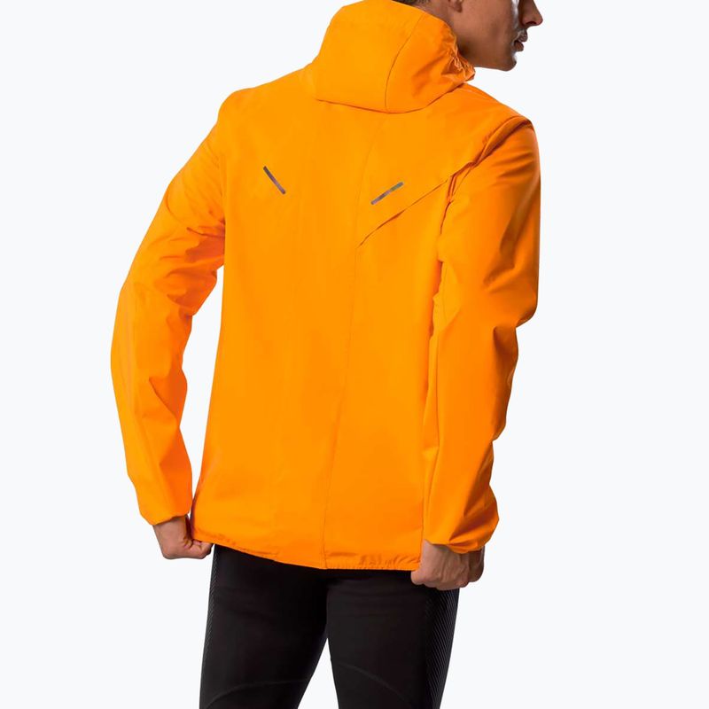 Kurtka do biegania męska Mizuno Tech Thermal Charge Hooded tangelo 3