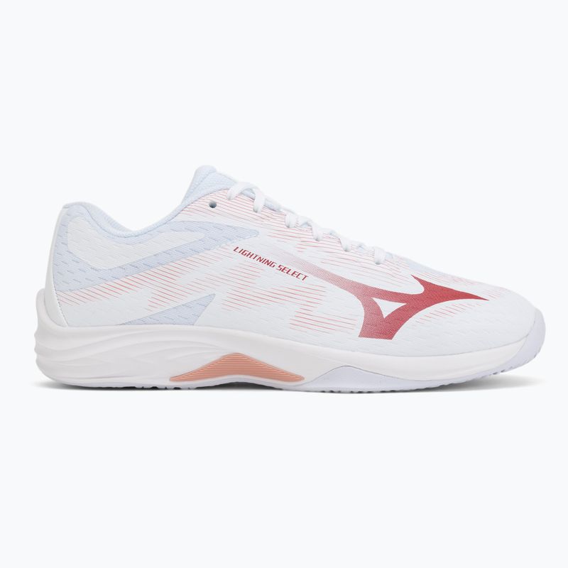 Buty do siatkówki damskie Mizuno Lightning Select white/rose elegance/lava falls 2