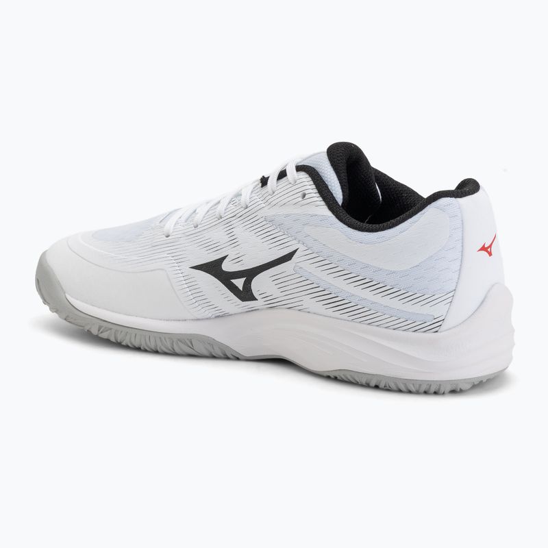 Buty do siatkówki Mizuno Lightning Select white/black/fiery red 3