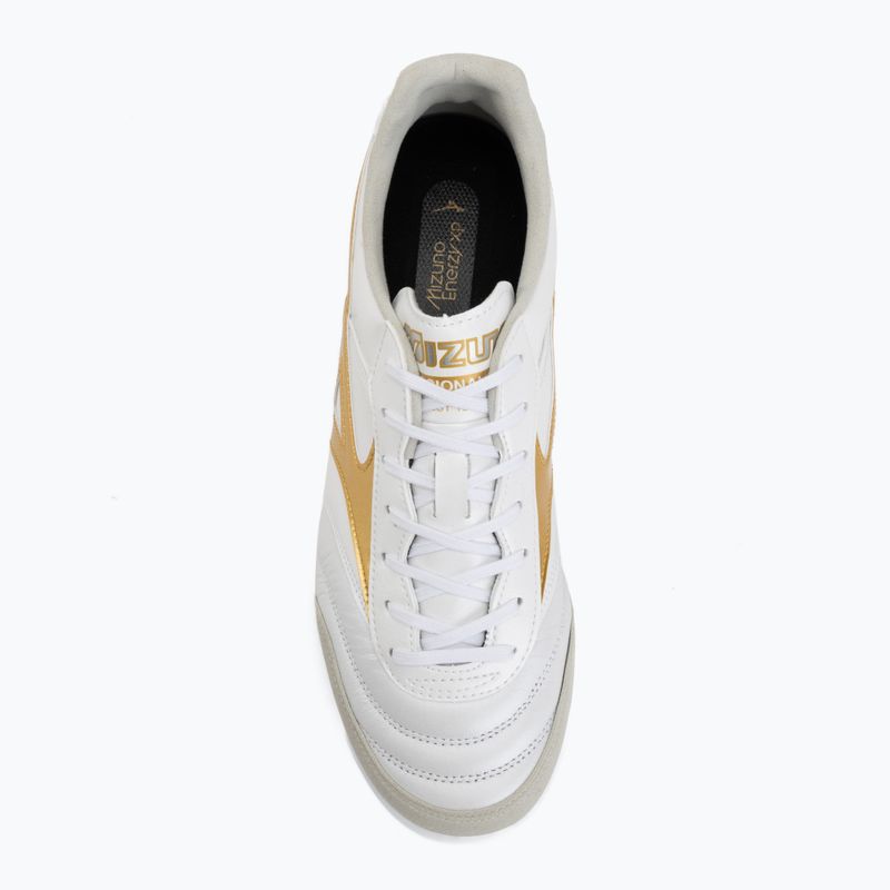 Buty piłkarskie Mizuno Morelia Sala Elite TF white/football gold/galaxy silver 5
