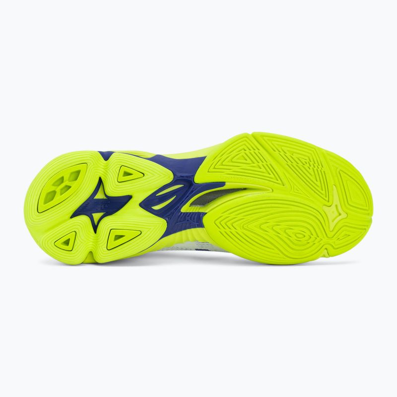 Buty do siatkówki Mizuno Wave Lightning Pro Mid white/lighting yellow/dazzling blue 4