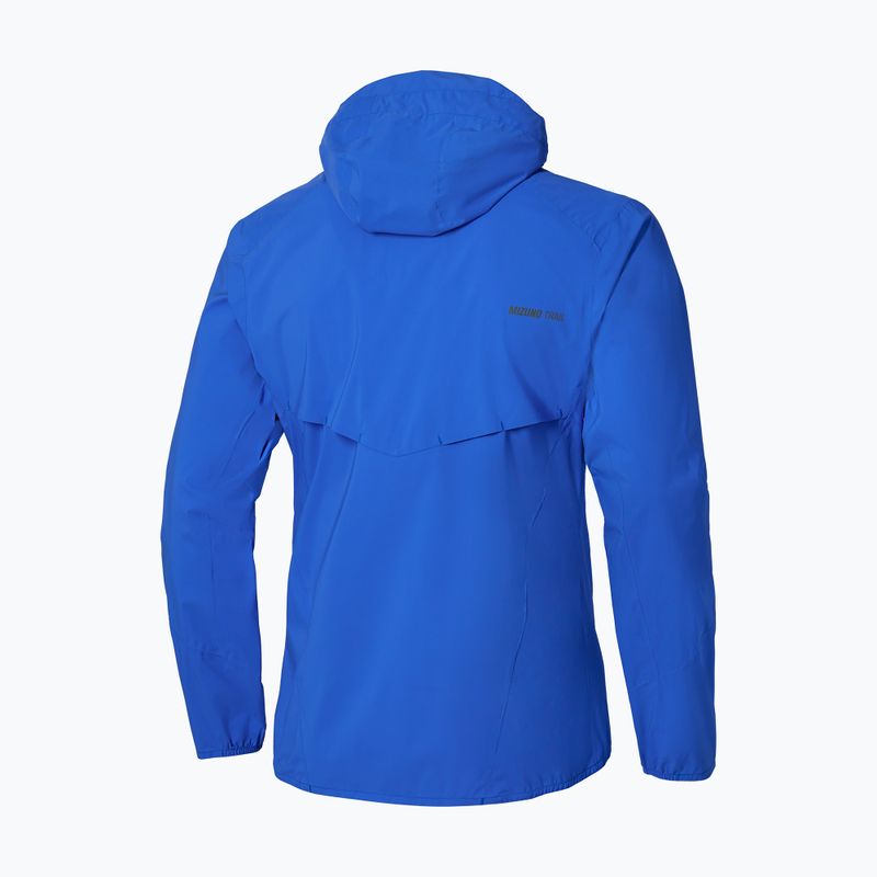 Kurtka do biegania męska Mizuno Trail Waterproof 20K Hooded dazzling blue 2