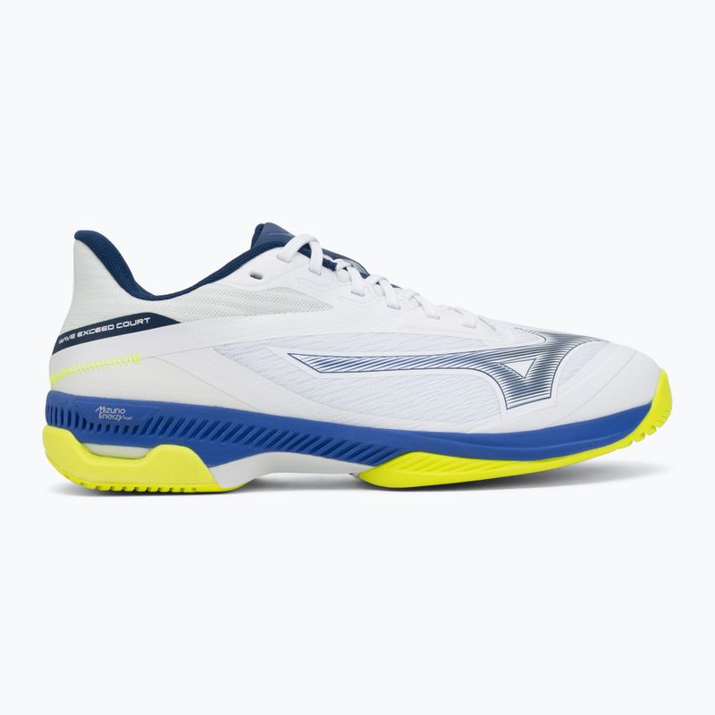 Buty do tenisa Mizuno Wave Exceed Court AC white/dazzling blue/lightning 2
