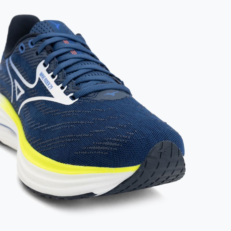 Buty do biegania męskie Mizuno Wave Rider 29 estate blue/white/lightning yellow 7