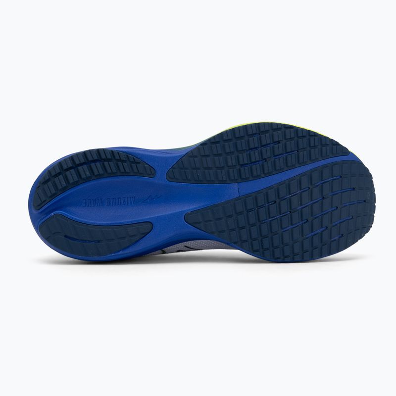 Buty do biegania męskie Mizuno Wave Rider 29 estate blue/white/lighning yellow 4