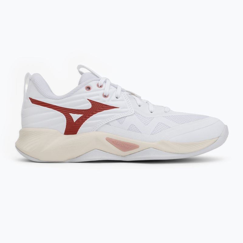 Buty do siatkówki damskie Mizuno Wave Momentum Pro white/rose elegance/lava falls 2