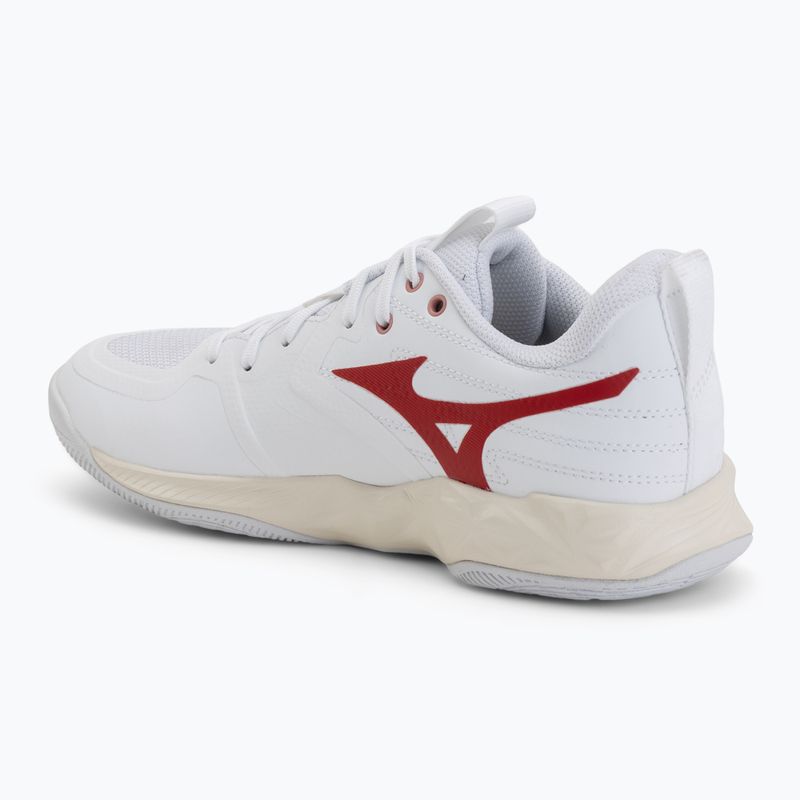 Buty do siatkówki damskie Mizuno Wave Momentum Pro white/rose elegance/lava falls 3