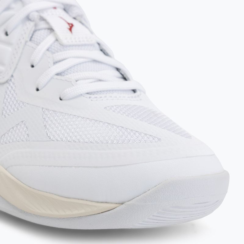 Buty do siatkówki damskie Mizuno Wave Momentum Pro white/rose elegance/lava falls 7