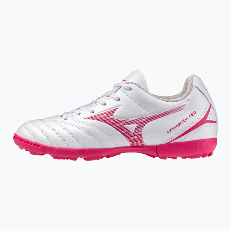 Buty piłkarskie dziecięce Mizuno Monarcida Neo III Select Jr AS white/fuchsia purple 8