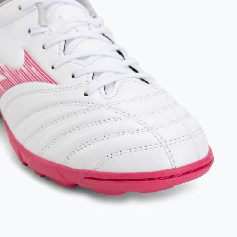 Buty piłkarskie dziecięce Mizuno Monarcida Neo III Select Jr AS white/fuchsia purple 7