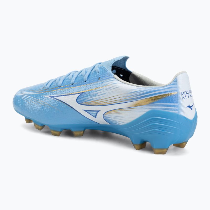 Buty piłkarskie Mizuno Alfa III Pro FG celeste/white 3