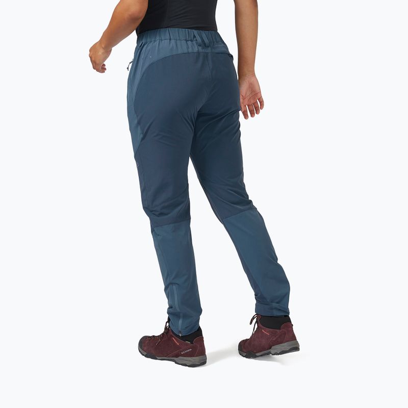 Spodnie softshell damskie Rab Torque Mountain orion blue/blue night 2