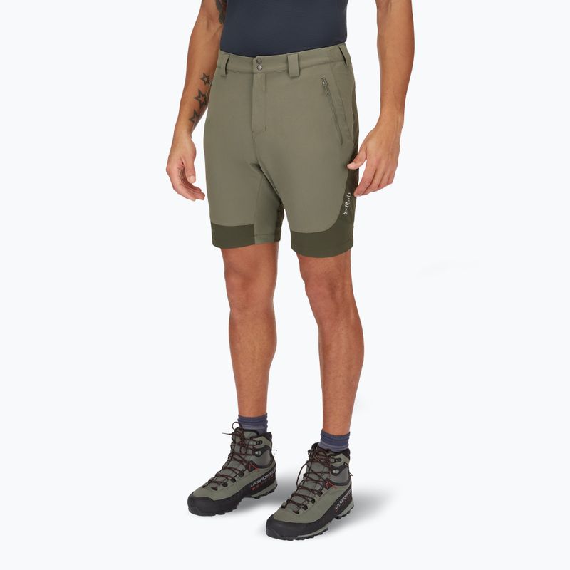 Spodenki męskie Rab Torque Mountain light khaki/army 4