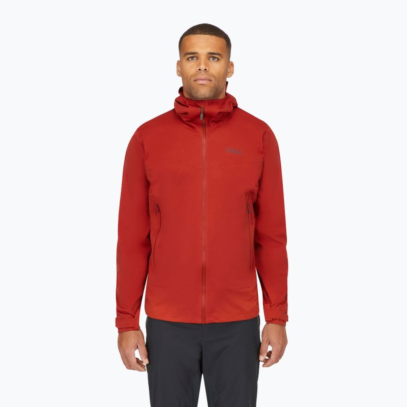 Kurtka przeciwdeszczowa męska Rab Kinetic 2.0 tuscan red