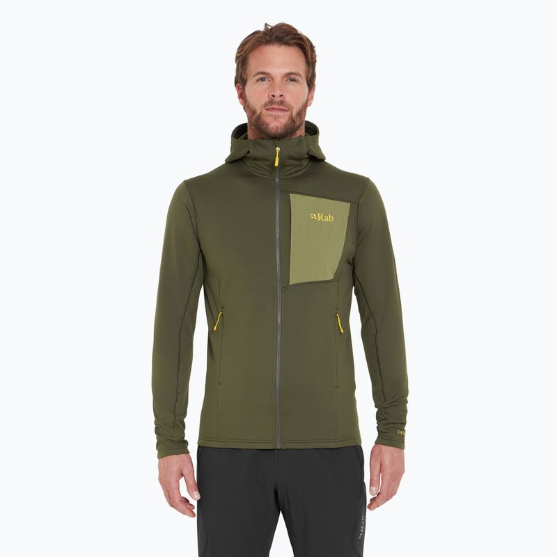 Bluza męska Rab Superflux Hoody army QFG-13