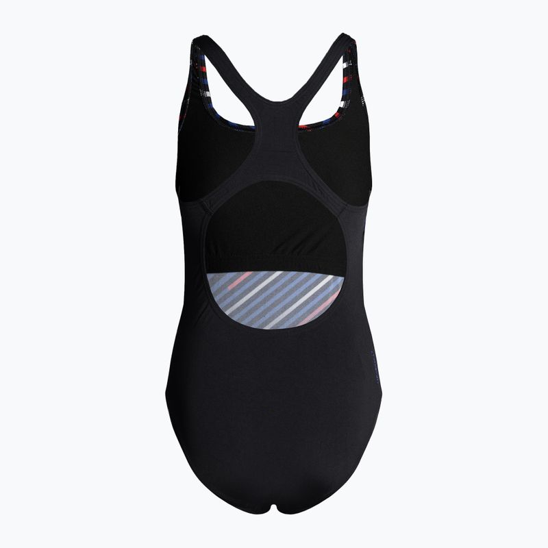 Strój pływacki jednoczęściowy damski Speedo Digital Printed Medalist black/fed red/chroma blue/white 2