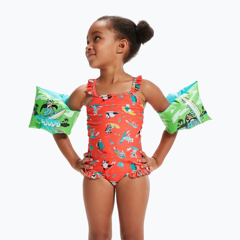 Rękawki do pływania dziecięce Speedo Character Printed Armbands chima azure blue/fluro green 5