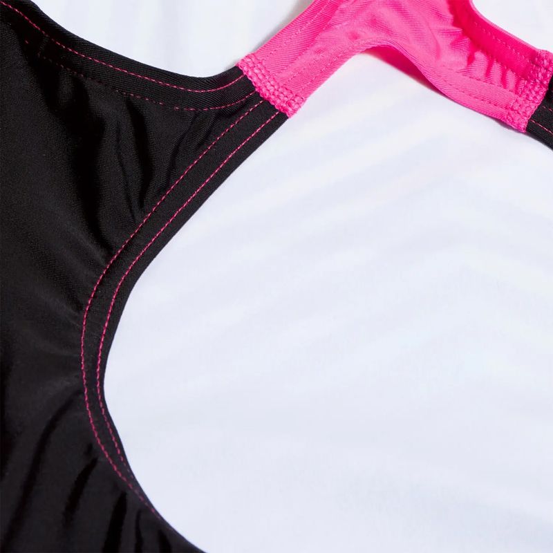 Strój pływacki jednoczęściowy dziecięcy Speedo Digital Placement Splashback black/lemon driz/flare pink/true cobalt 5