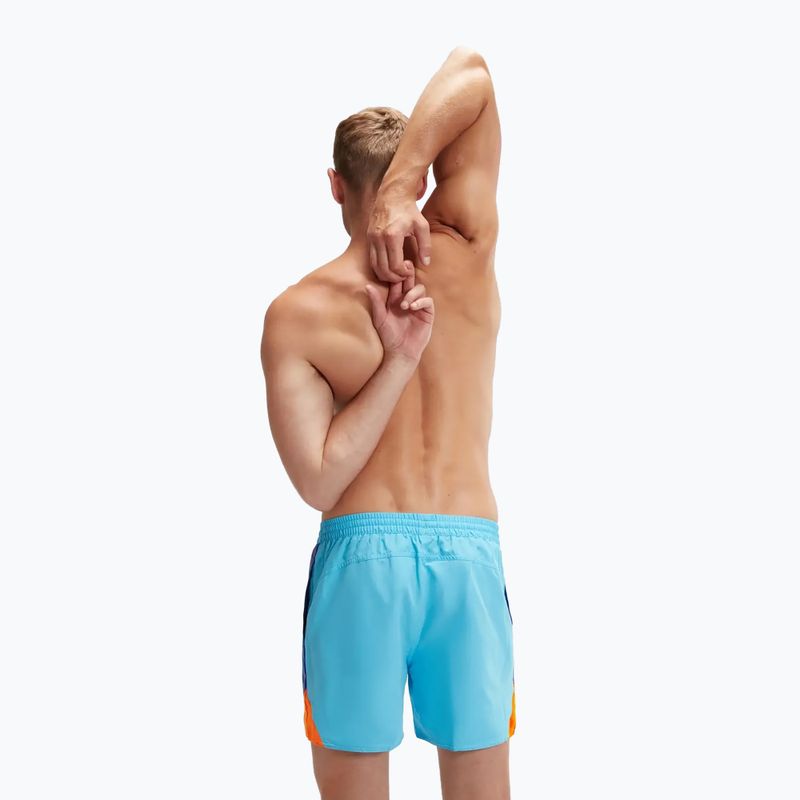 Szorty kąpielowe męskie Speedo HyperBoom Splice 16" picton blue/true cobalt/mandarin peel 3