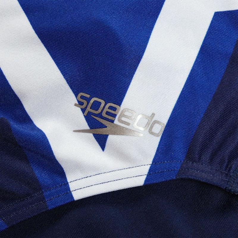 Strój pływacki jednoczęściowy damski Speedo Placement Digital Vback cerulean blue/true cobalt/watermelon/white 4
