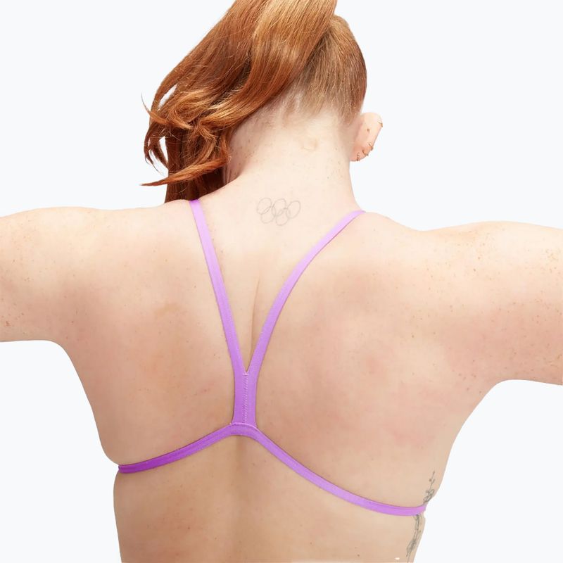 Strój pływacki jednoczęściowy damski Speedo Allover Digital Vback flare pink/bit lime/sweet purple/bolt 9